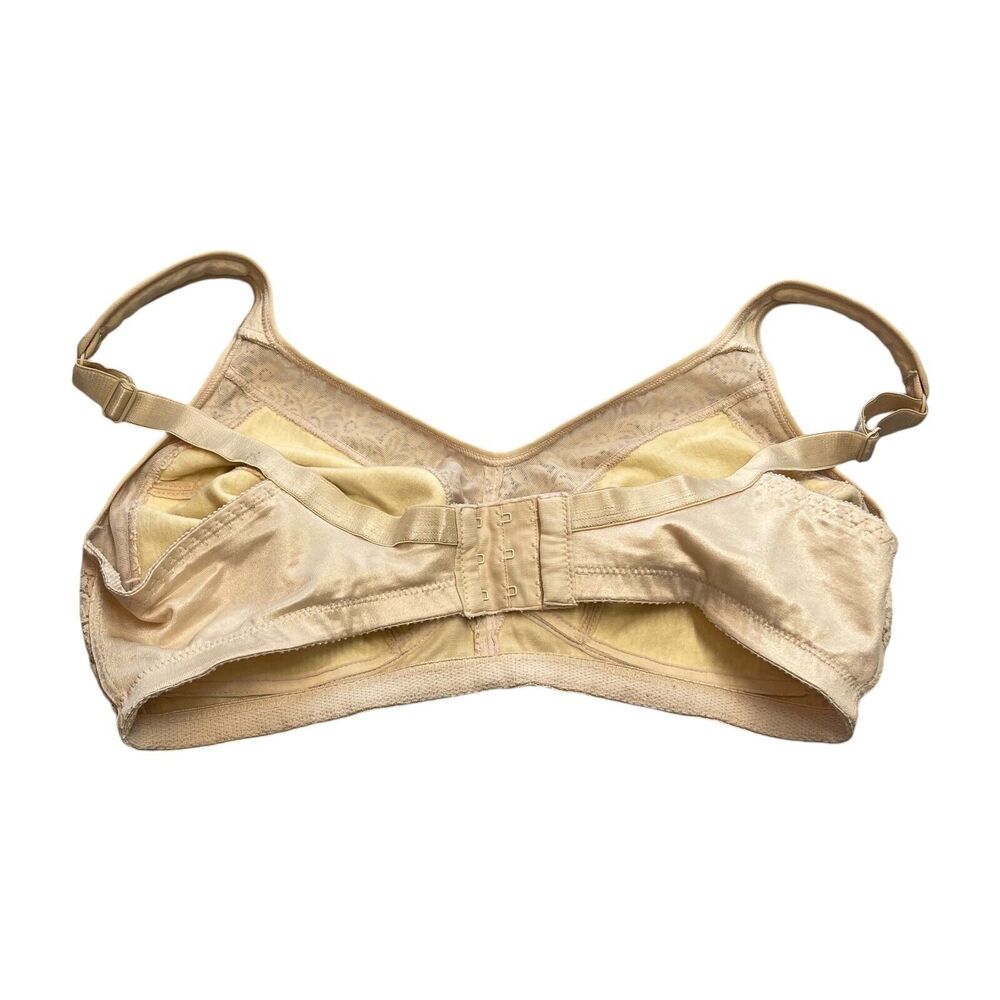 Underscore Full Coverage Bra Women's 38D Beige Lace Wireless Adjustable Strap - Picture 2 of 6